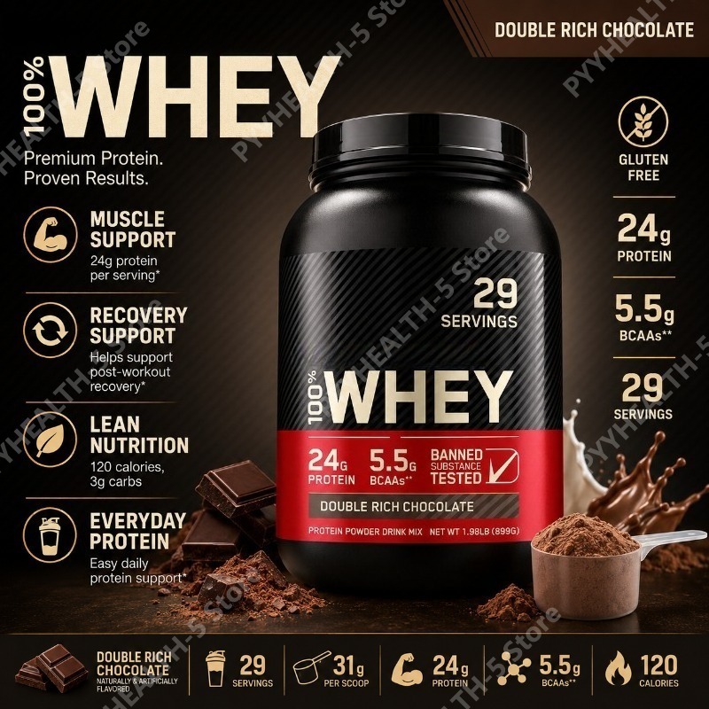 Fitness Nutrition Whey Protein - Proteína de Suero en Polvo, Doble