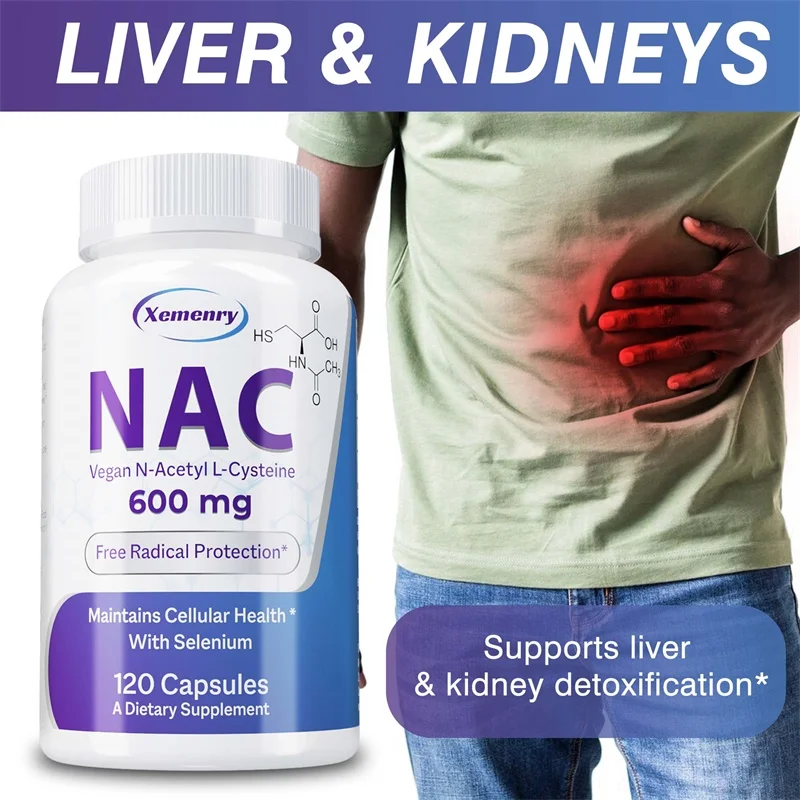 Nac N Acetyl Cysteine - Cápsulas NAC 600 mg - Apoya