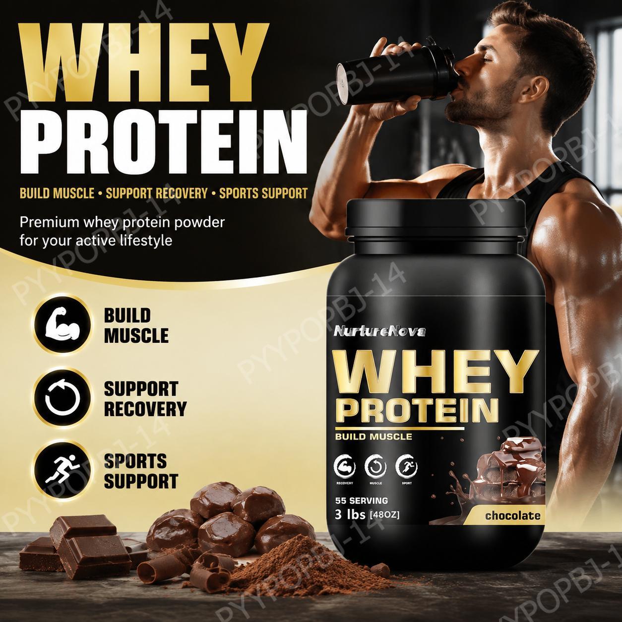 Fitness Nutrition Whey Protein - NurtureNova Proteína de Suero de Leche