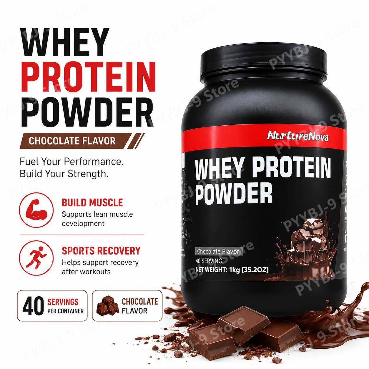 Fitness Nutrition Whey Protein - NurtureNova Proteína de Suero en Polvo