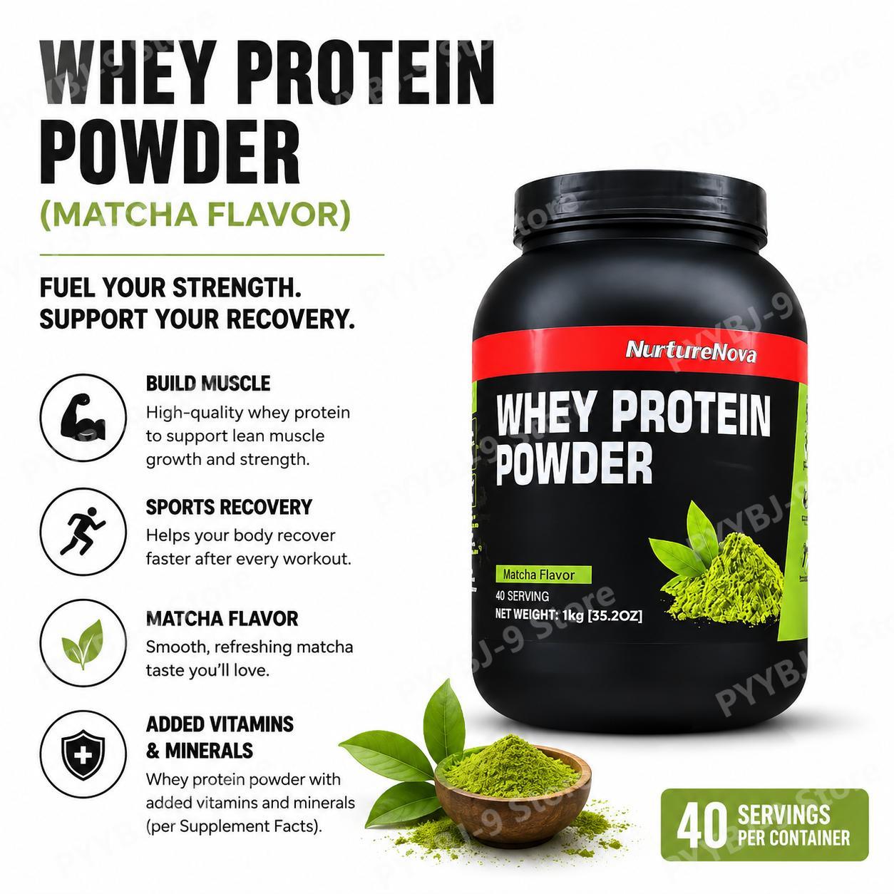 NurtureNova Proteína de Suero  - Fitness Nutrition Whey Protein reseña y precio