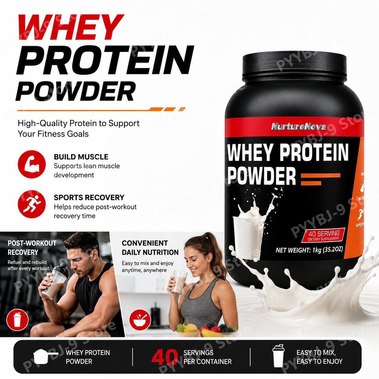 NurtureNova Proteína de Suero  - Fitness Nutrition Whey Protein reseña y precio
